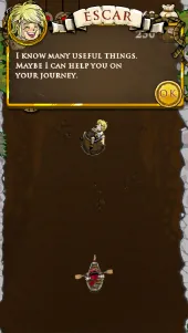 Screenshot: Escar warns the heroes in the intro