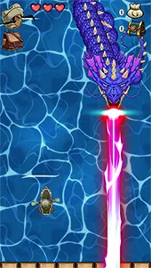 Screenshot: fight against the Snap Dragon