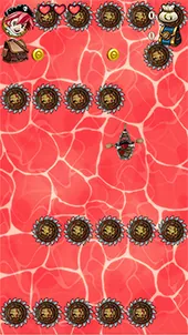 Screenshot: deadly traps on the river